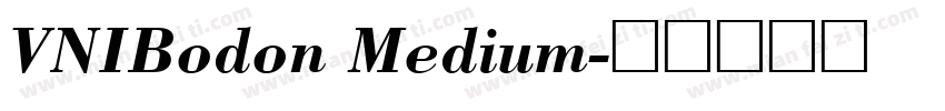 VNIBodon Medium字体转换